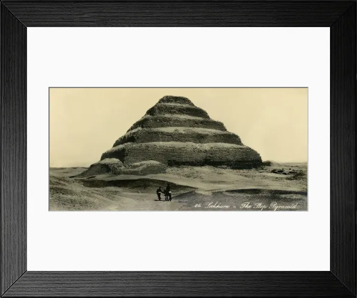 Framed Print : Saqqara - The Step Pyramid, c1918-c1939. Creator: Unknown Framed Print : Saqqara - The Step Pyramid, c1918-c1939. Creator: Unknown