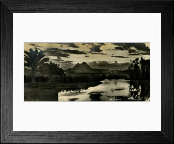 Framed Print : Cairo - At Twilight, c1918-c1939. Creator: Unknown Framed Print : Cairo - At Twilight, c1918-c1939. Creator: Unknown