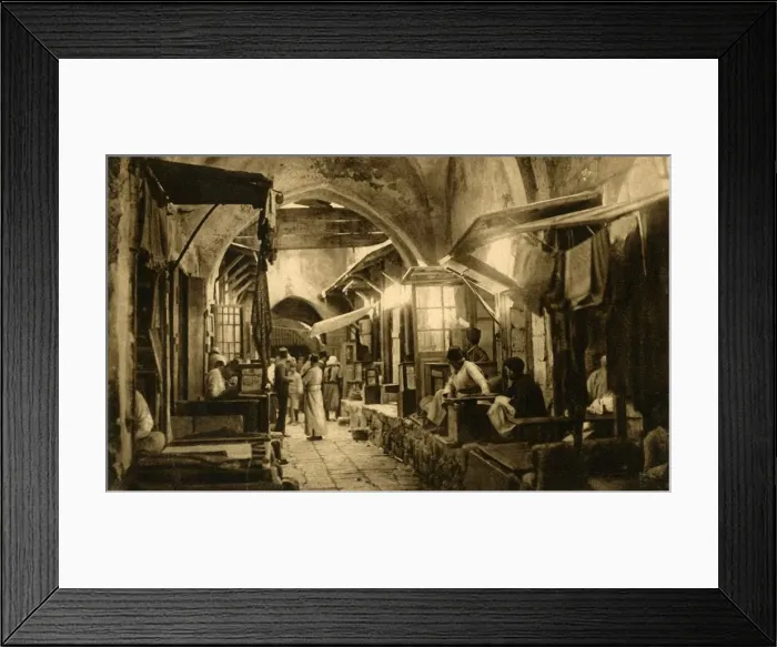 Framed Print : Jerusalem - Bazaar of the Goldsmiths, c1918-c1939. Creator: Unknown Framed Print : Jerusalem - Bazaar of the Goldsmiths, c1918-c1939. Creator: Unknown