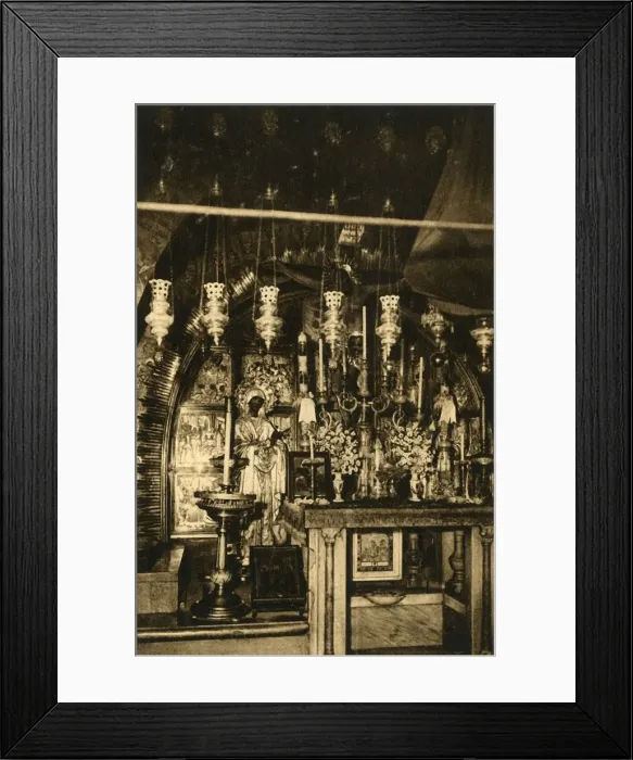 Framed Print : Jerusalem - Church of the Holy Sepulchre - Calvary, c1918-c1939. Creator: Unknown Framed Print : Jerusalem - Church of the Holy Sepulchre - Calvary, c1918-c1939. Creator: Unknown