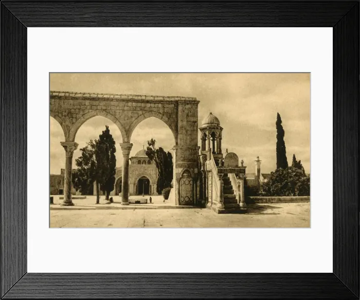 Framed Print : Jerusalem - Mosque El-Aksa, c1918-c1939. Creator: Unknown Framed Print : Jerusalem - Mosque El-Aksa, c1918-c1939. Creator: Unknown