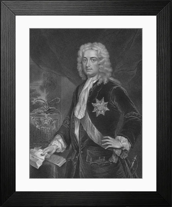 Framed Print : Robert Walpole, Earl of Orford. From the original of Jarvis, in Framed Print : Robert Walpole, Earl of Orford. From the original of Jarvis, in