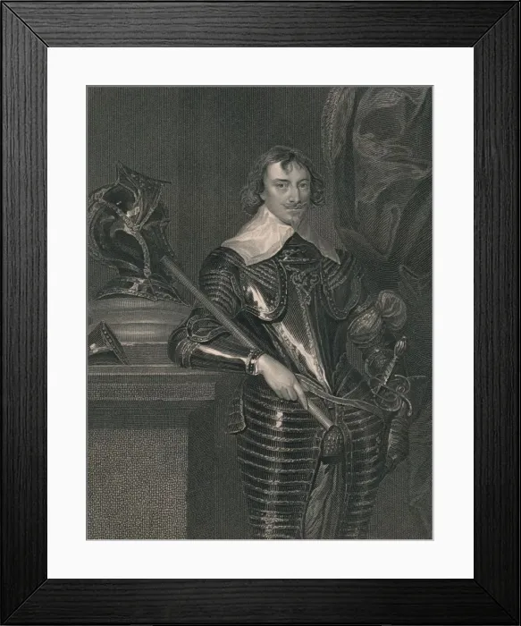 Framed Print : Robert Rich, Earl of Warwick, c1630s, (early-mid 19th century). Creator: H Robinson Framed Print : Robert Rich, Earl of Warwick, c1630s, (early-mid 19th century). Creator: H Robinson
