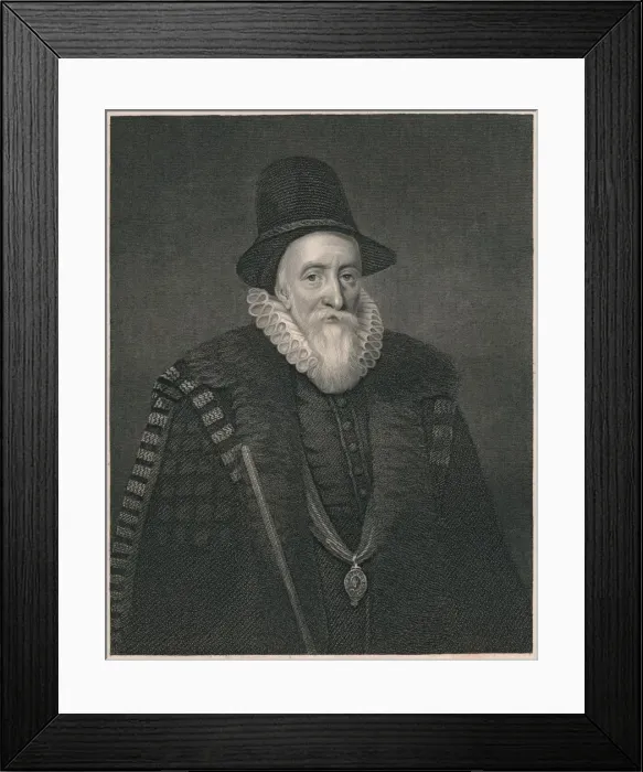Framed Print : Thomas Sackville, Earl of Dorset, c1600, (early-mid 19th century). Creator: William Thomas Fry Framed Print : Thomas Sackville, Earl of Dorset, c1600, (early-mid 19th century). Creator: William Thomas Fry