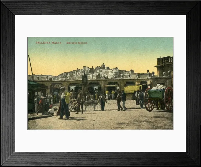 Framed Print : Valetta Malta - Mercato Marina, c1918-c1939. Creator: Unknown Framed Print : Valetta Malta - Mercato Marina, c1918-c1939. Creator: Unknown