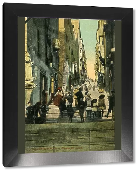 Valetta, Malta - Strada St. Lucia, c1918-c1939. Creator: Unknown