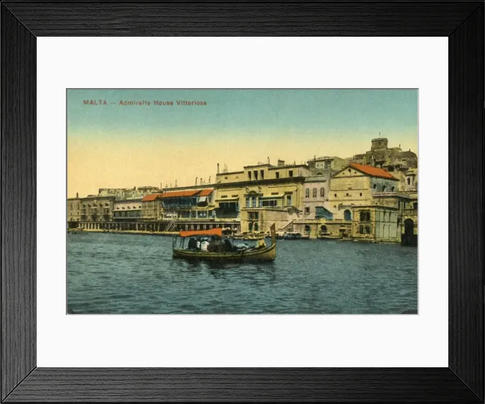 Framed Print : Malta - Admirality House Vittoriosa, c1918-c1939. Creator: Unknown Framed Print : Malta - Admirality House Vittoriosa, c1918-c1939. Creator: Unknown