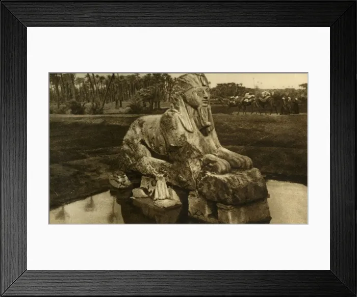 Framed Print : Memphis - The Alabaster Sphinx, c1918-c1939. Creator: Unknown Framed Print : Memphis - The Alabaster Sphinx, c1918-c1939. Creator: Unknown