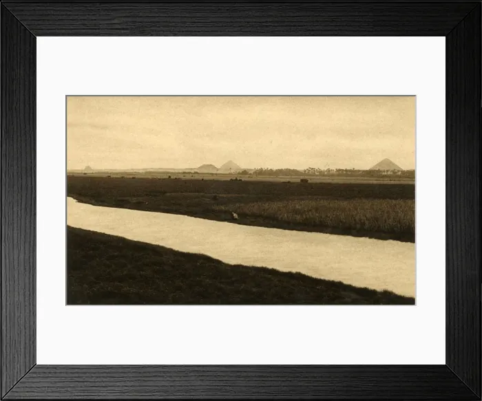 Framed Print : Saqqara - The Pyramids of Dashur, c1918-c1939. Creator: Unknown Framed Print : Saqqara - The Pyramids of Dashur, c1918-c1939. Creator: Unknown