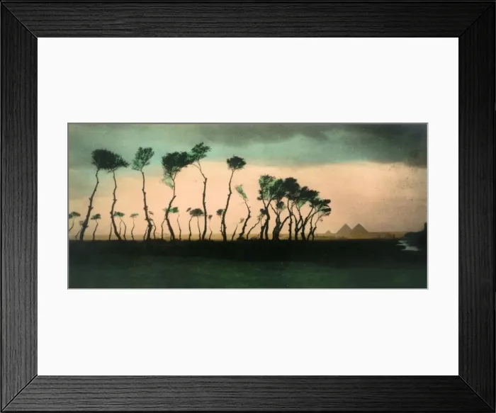 Framed Print : Cairo: The Pyramids, c1918-c1939. Creator: Unknown Framed Print : Cairo: The Pyramids, c1918-c1939. Creator: Unknown