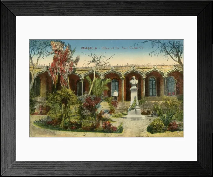 Framed Print : Ismailia - Office of the Suez Canal Co. c1918-c1939. Creator: Unknown Framed Print : Ismailia - Office of the Suez Canal Co. c1918-c1939. Creator: Unknown