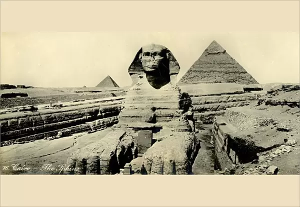 Cairo - The Sphinx, c1918-c1939. Creator: Unknown