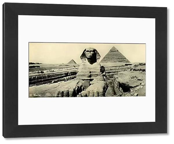 Cairo - The Sphinx, c1918-c1939. Creator: Unknown