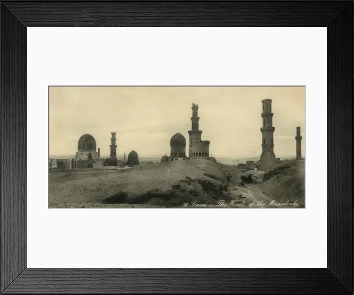 Framed Print : Cairo - The Tombs of the Mamelouks, c1918-c1939. Creator: Unknown Framed Print : Cairo - The Tombs of the Mamelouks, c1918-c1939. Creator: Unknown