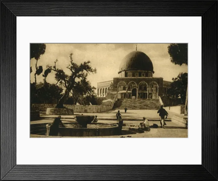 Framed Print : Jerusalem - Mosque of Omar, c1918-c1939. Creator: Unknown Framed Print : Jerusalem - Mosque of Omar, c1918-c1939. Creator: Unknown
