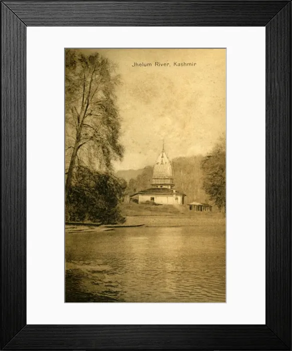 Framed Print : Jhelum River, Kashmir, c1918-c1939. Creator: Unknown Framed Print : Jhelum River, Kashmir, c1918-c1939. Creator: Unknown