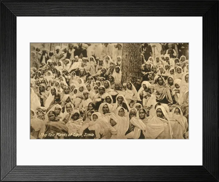 Framed Print : The Fair Maids of Sippi, Simla, c1918-c1939. Creator: Unknown Framed Print : The Fair Maids of Sippi, Simla, c1918-c1939. Creator: Unknown