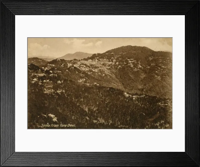 Framed Print : Simla from Tara Devi, c1918-c1939. Creator: Unknown Framed Print : Simla from Tara Devi, c1918-c1939. Creator: Unknown