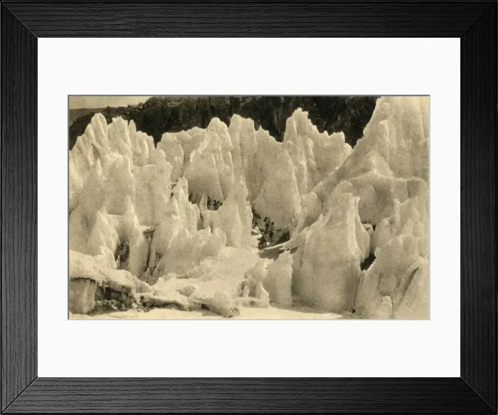 Framed Print : Passage of the East Rongbuk Glacier, c1918-c1939. Creator: Unknown Framed Print : Passage of the East Rongbuk Glacier, c1918-c1939. Creator: Unknown