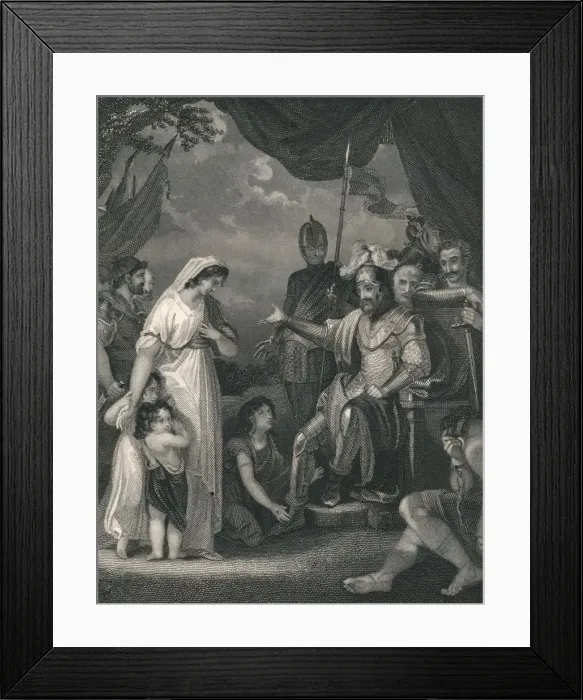 Framed Print : Alfred Liberating the Family of Hastings. Creator: Singleton Framed Print : Alfred Liberating the Family of Hastings. Creator: Singleton