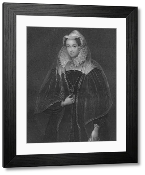 Framed Print : Mary, Queen of Scots, (early-mid 19th century). Creator: William Thomas Fry Framed Print : Mary, Queen of Scots, (early-mid 19th century). Creator: William Thomas Fry