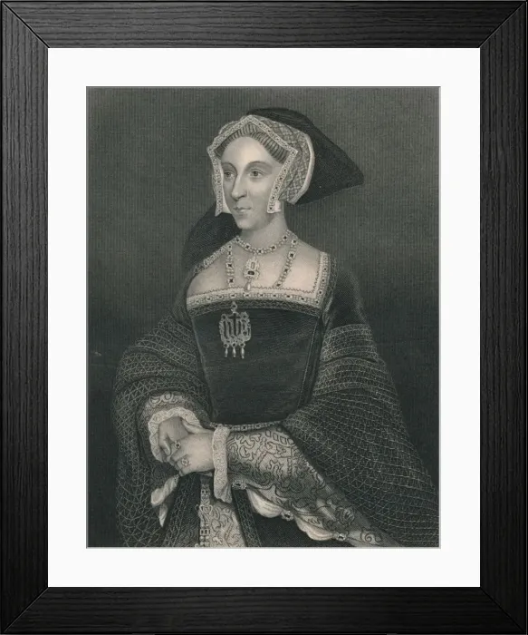 Framed Print : Queen Jane Seymour, 1536, (early-mid 19th century). Creator: H Robinson Framed Print : Queen Jane Seymour, 1536, (early-mid 19th century). Creator: H Robinson