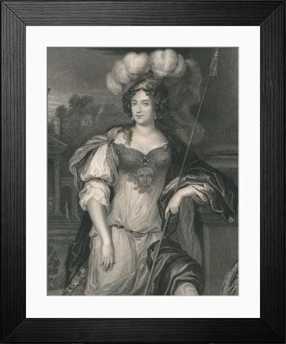 Framed Print : Frances Theresa Stewart, Duchess of Richmond, (mid 19th century). Creator: H Robinson Framed Print : Frances Theresa Stewart, Duchess of Richmond, (mid 19th century). Creator: H Robinson