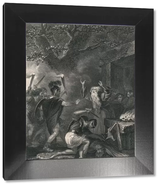 The Massacre of the Druids, (mid 19th century). Creator: J Rogers