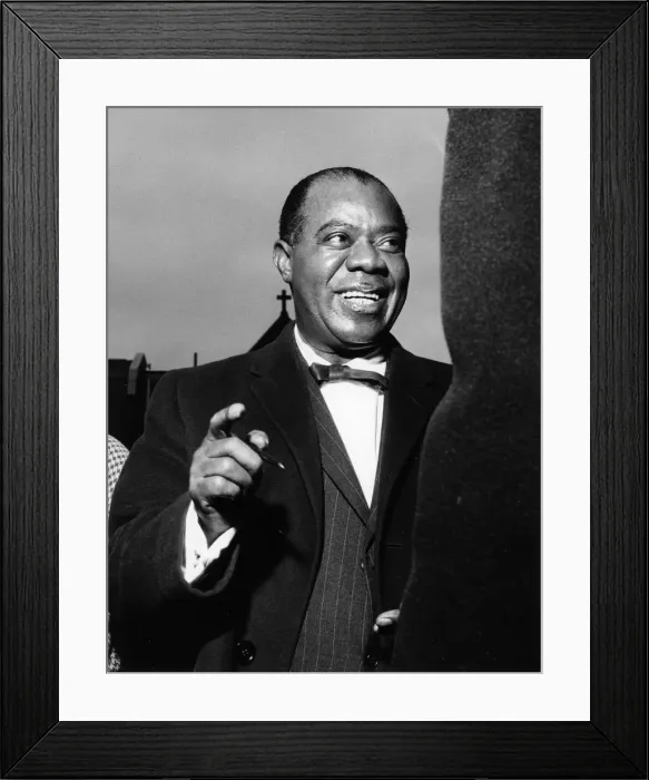 Framed Print : Louis Armstrong, Hammersmith Odeon, London, 1962. Creator: Brian Foskett Framed Print : Louis Armstrong, Hammersmith Odeon, London, 1962. Creator: Brian Foskett