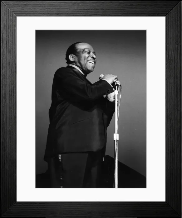 Framed Print : Count Basie on stage, 1970s. Creator: Brian Foskett Framed Print : Count Basie on stage, 1970s. Creator: Brian Foskett
