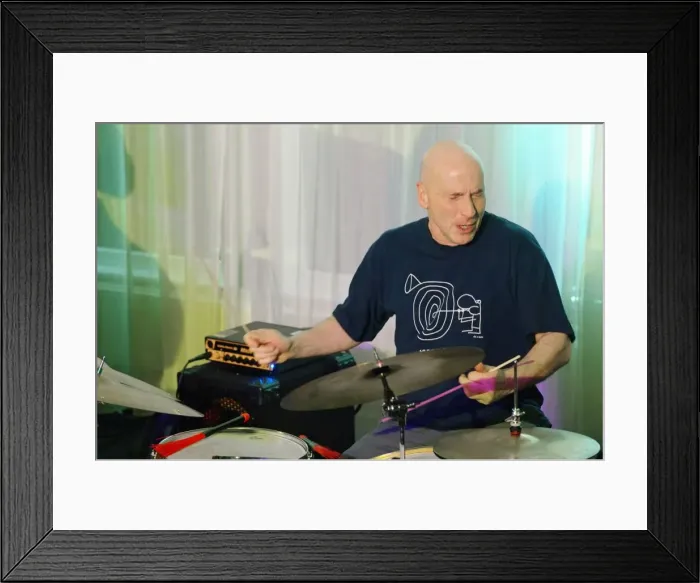 Framed Print : Joey Baron, Watermill Jazz Club, Dorking, Surrey, 3. 12. 1919. Creator: Brian O Connor Framed Print : Joey Baron, Watermill Jazz Club, Dorking, Surrey, 3. 12. 1919. Creator: Brian O Connor