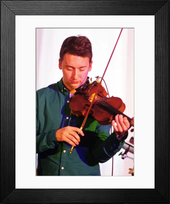 Framed Print : Dominic Ingham Jam Experiment, Watermill Jazz Club, Dorking Surrey, 2. 5. 19. Creator: Brian O Connor