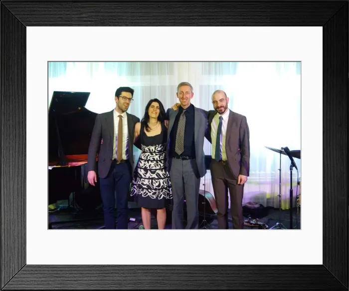 Framed Print : Sara Dowling and Dario Di Lecce, Watermill Jazz Club, Dorking, Surrey, 2. 12. 19. Creator Framed Print : Sara Dowling and Dario Di Lecce, Watermill Jazz Club, Dorking, Surrey, 2. 12. 19. Creator