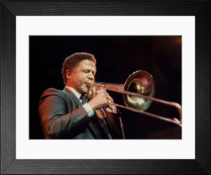 Framed Print : Count Basie Orchestra, 1990s. Creator: Brian Foskett Framed Print : Count Basie Orchestra, 1990s. Creator: Brian Foskett