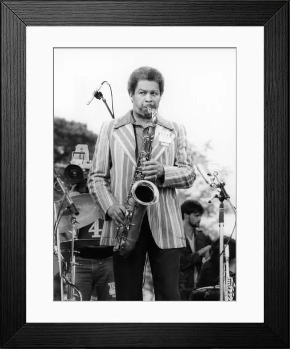 Framed Print : Frank Foster, Capital Jazz Festival, Knebworth, Herts, July 1982. Creator: Brian Foskett Framed Print : Frank Foster, Capital Jazz Festival, Knebworth, Herts, July 1982. Creator: Brian Foskett