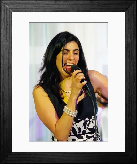 Framed Print : Sara Dowling, Watermill Jazz Club, Dorking, Surrey, 2. 12. 19. Creator: Brian O Connor Framed Print : Sara Dowling, Watermill Jazz Club, Dorking, Surrey, 2. 12. 19. Creator: Brian O Connor