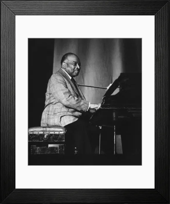 Framed Print : Count Basie on stage, 1960s. Creator: Brian Foskett Framed Print : Count Basie on stage, 1960s. Creator: Brian Foskett