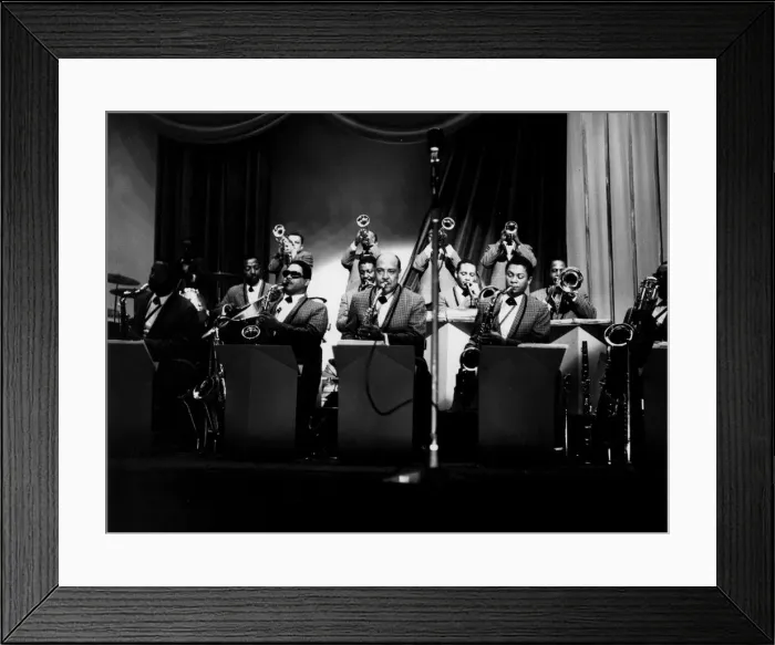 Framed Print : Count Basie Band, 1960s. Creator: Brian Foskett Framed Print : Count Basie Band, 1960s. Creator: Brian Foskett