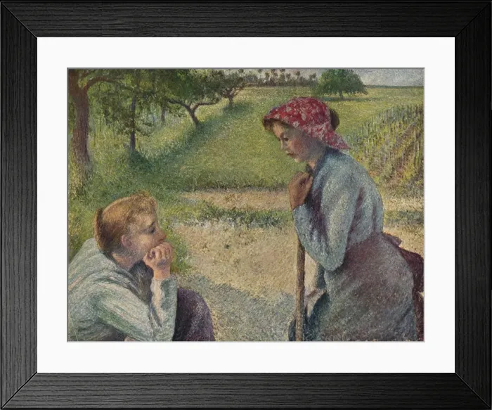 Framed Print : The Chatterer, 1892, (1935). Creator: Camille Pissarro Framed Print : The Chatterer, 1892, (1935). Creator: Camille Pissarro