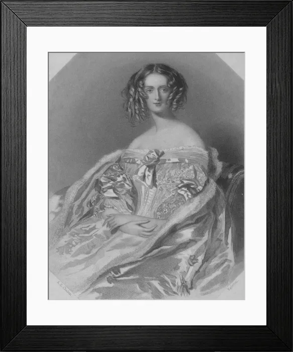 Framed Print : The Marchioness of Aylesbury, 1840. Creator: WH Egleton Framed Print : The Marchioness of Aylesbury, 1840. Creator: WH Egleton
