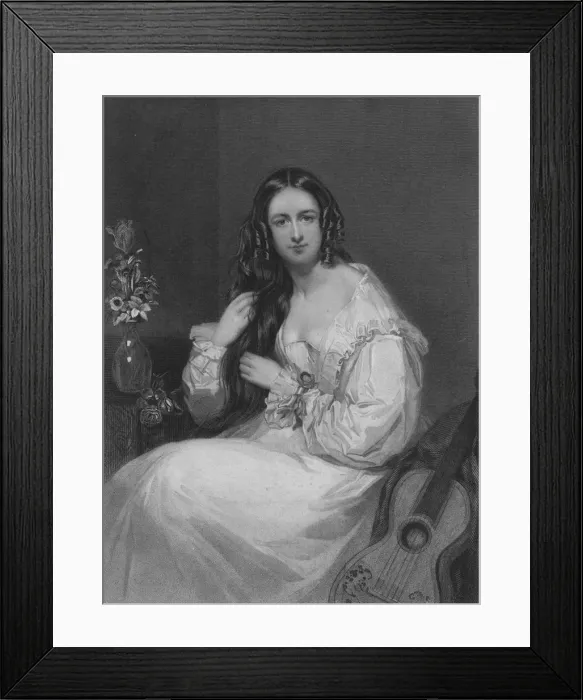 Framed Print : Katherine Airlie, 1845. Creator: H Cook Framed Print : Katherine Airlie, 1845. Creator: H Cook