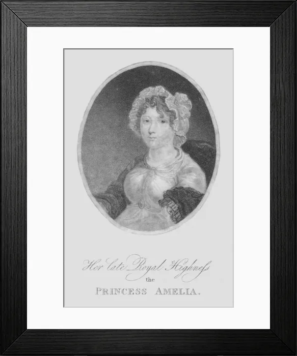 Framed Print : Her late Royal Highness the Princess Amelia, 1810. Creator: Heath Framed Print : Her late Royal Highness the Princess Amelia, 1810. Creator: Heath