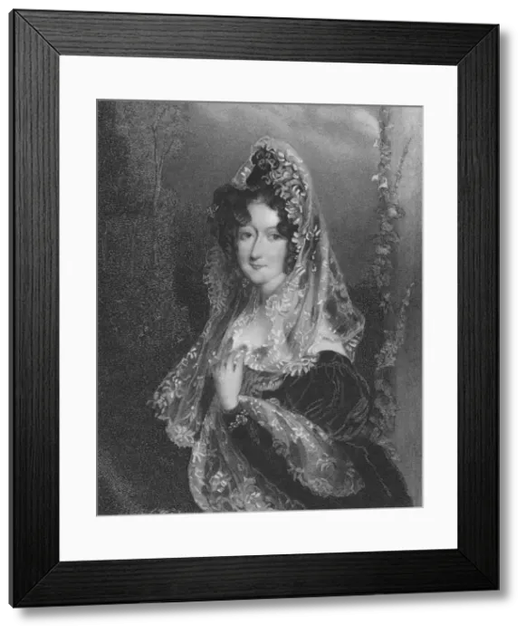 Framed Print : Lady Anstruther, 1850s. Creator: Parker Framed Print : Lady Anstruther, 1850s. Creator: Parker