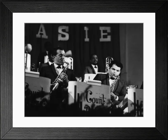 Framed Print : Sal Nistico and Earle Warren, 1960s. Creator: Brian Foskett Framed Print : Sal Nistico and Earle Warren, 1960s. Creator: Brian Foskett