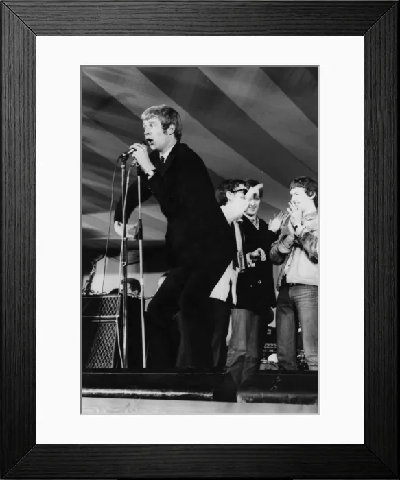 Framed Print : Long John Baldry, Eric Burdon, Stevie Winwood, Richmond Jazz Festival, London, 1965 Framed Print : Long John Baldry, Eric Burdon, Stevie Winwood, Richmond Jazz Festival, London, 1965