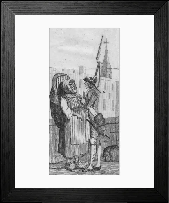 Framed Print : On the Pont Neuf, 1771. Creator: Unknown Framed Print : On the Pont Neuf, 1771. Creator: Unknown