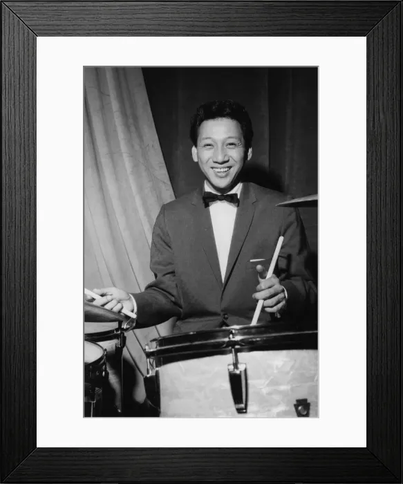 Framed Print : Danny Barcelona on stage on Day 2, Finsbury Park Astoria, London, 1962. Creator: Brian Foskett Framed Print : Danny Barcelona on stage on Day 2, Finsbury Park Astoria, London, 1962. Creator: Brian Foskett