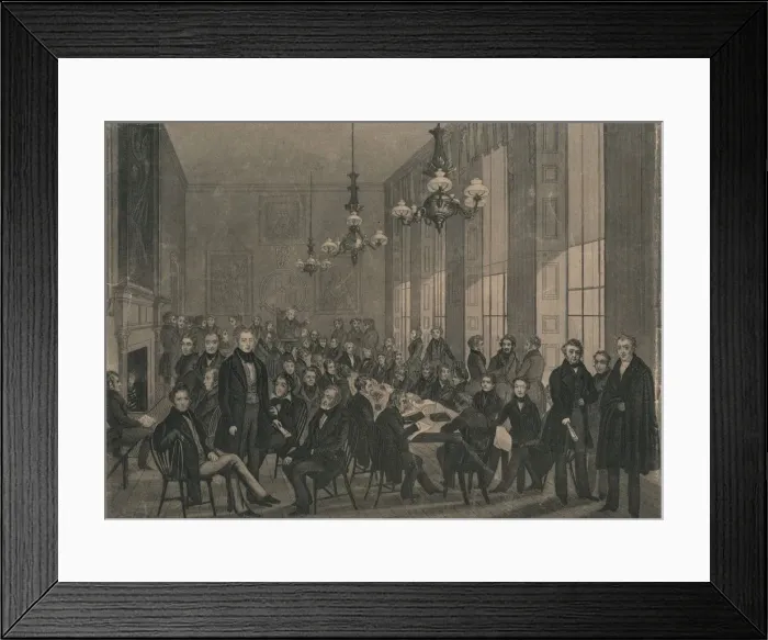 Framed Print : The National Convention... 4th of February 1839 at the British Coffee House. Creator: Unknown Framed Print : The National Convention... 4th of February 1839 at the British Coffee House. Creator: Unknown