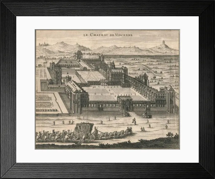 Framed Print : Le Chateau De Vincenne, 1723. Creator: Unknown Framed Print : Le Chateau De Vincenne, 1723. Creator: Unknown