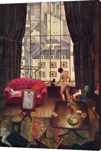 A Studio in Montparnasse, c1926, (1935). Creator: CRW Nevinson